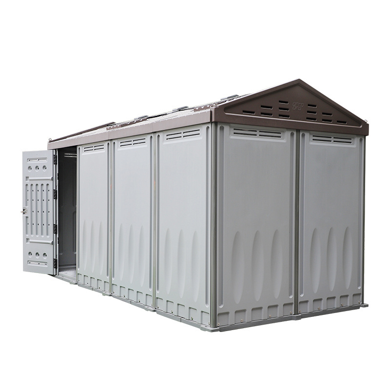 luxury shed house outdoor hdpe plastic high quality temporary house comfortable shed house outdoor for sale