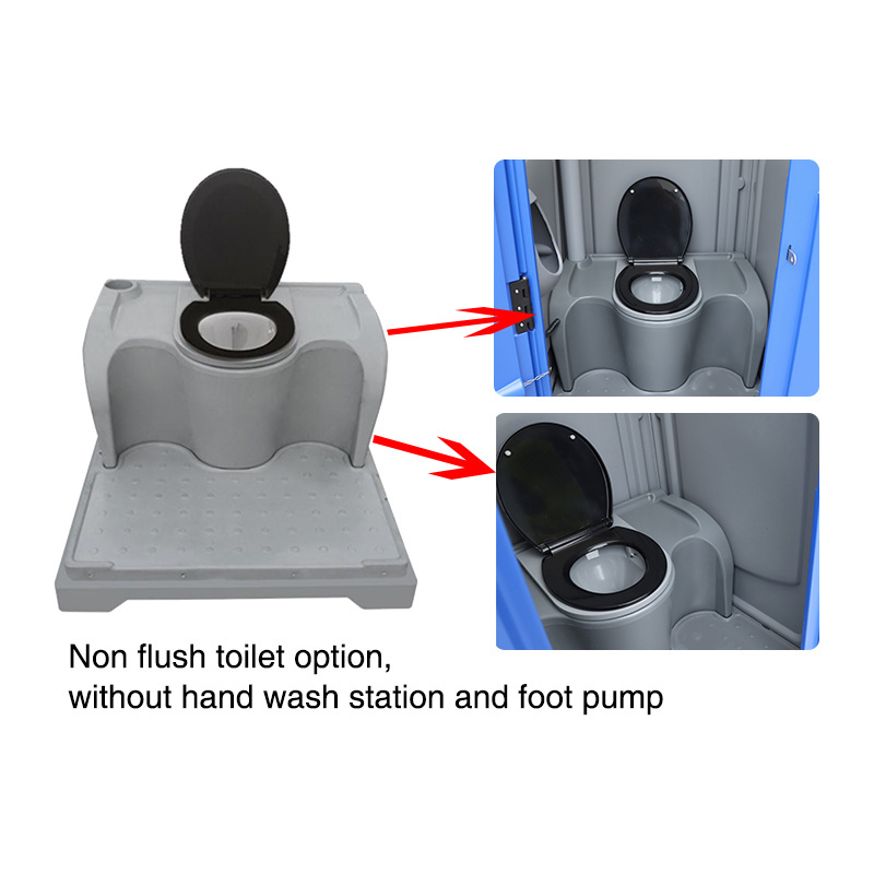 novel design wholesale price hdpe portable toilet mobile toilet with flush portable toilet business for sale