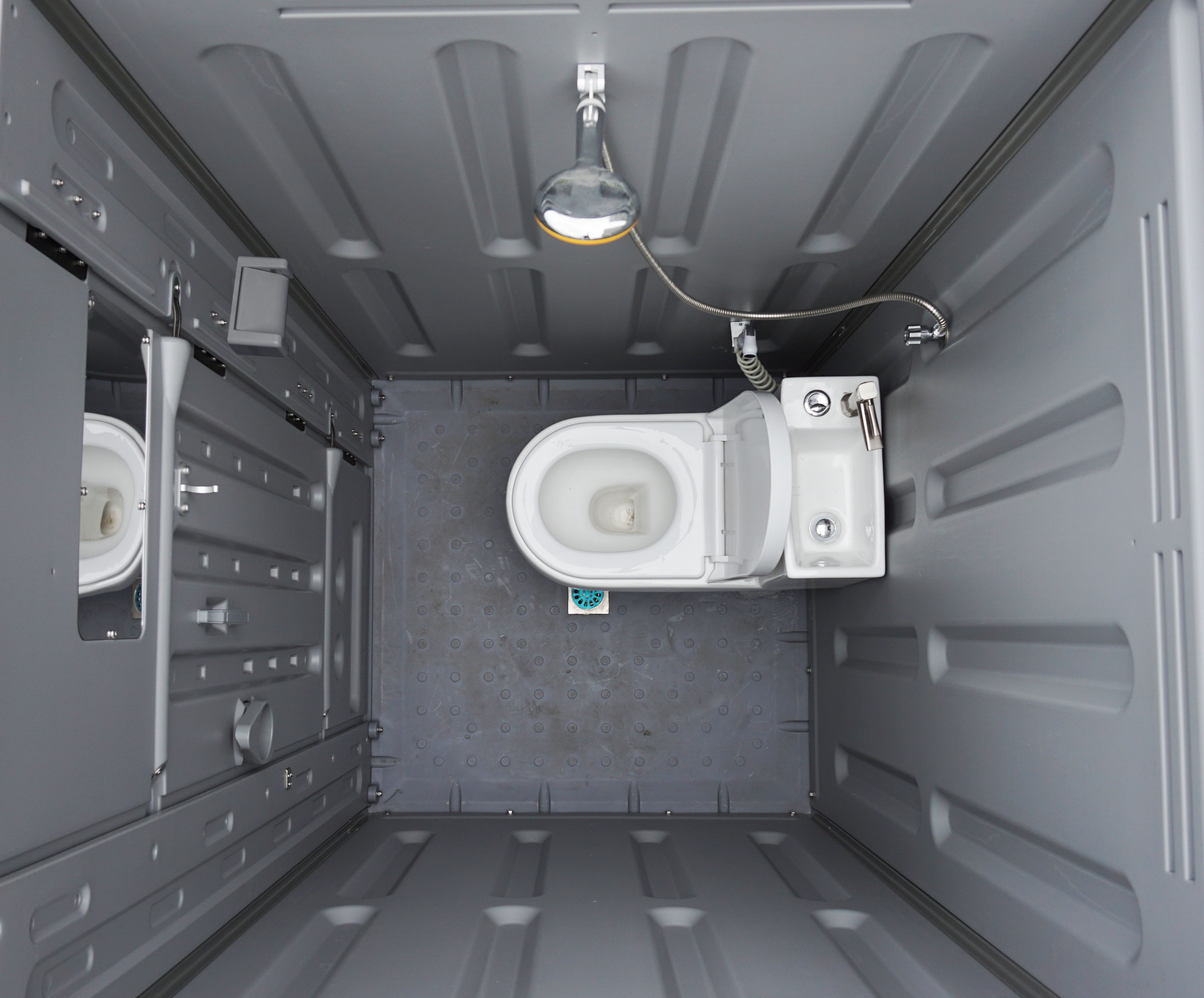 HDPE plastic rotomolding mobile Shower room with toilet inside