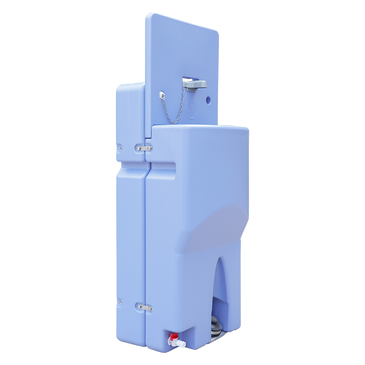 outdoor 65L waste and water tanks hand wash station mobile washbasin portable hand washing sink with hot and cold water