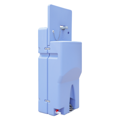 outdoor 65L waste and water tanks hand wash station mobile washbasin portable hand washing sink with hot and cold water