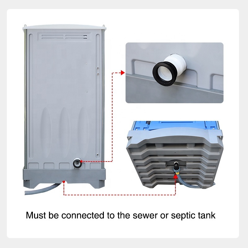 Toppla Modern Design Portable Bathroom Mobile Toilet Outdoor Shower Room Mobile WC Portable Toilet Inodoro Quimico