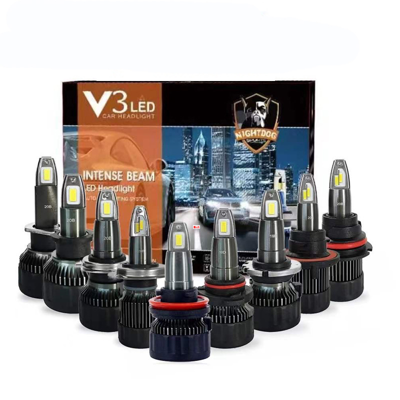 2023 high quality 70W 7000LM V3E  6000K LED headlights bulbs gtr lighting   h7 headlight bulb v3 m18 led headlight