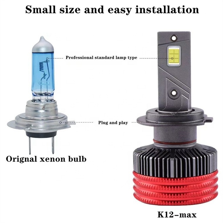 2023 high power K12MAX K12PRO K12MINI LED headlight bulb h4 h7 h11 9005 9006 h1 h3