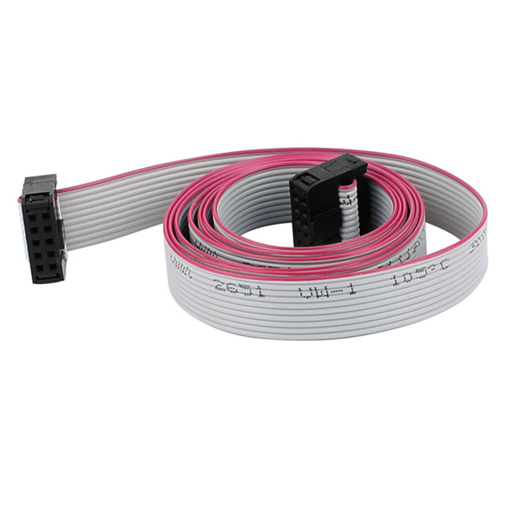 SHENZHENTP 20CM 16-Pin IDC Connector Flat Ribbon Cable with Black 2.54mm FC Dual Row Female to Female Sockets