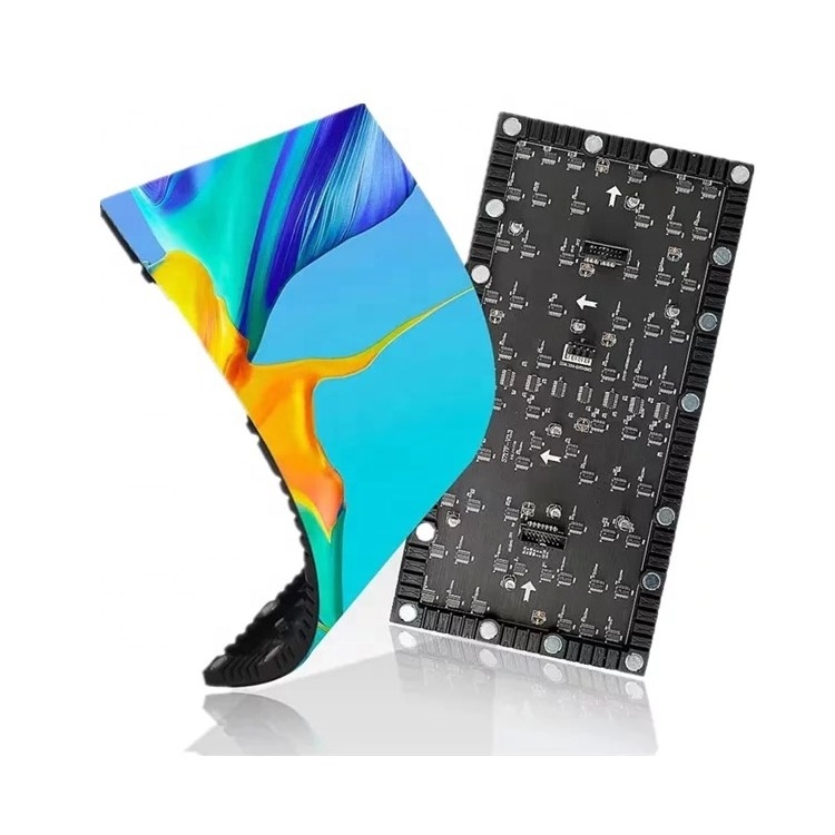 Shenzhen TP Indoor Flexible Soft LED Display Module P3.076 104x52 Matrix RGB LED Video Wall Panel