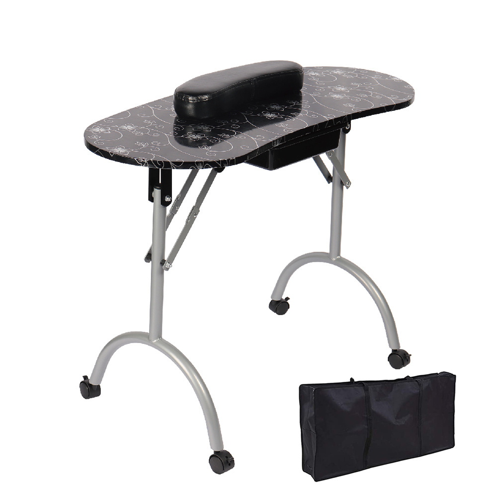 Beauty Salon Nail Table Modern Fashionable Folding Manicure Table Portable Nail Desk