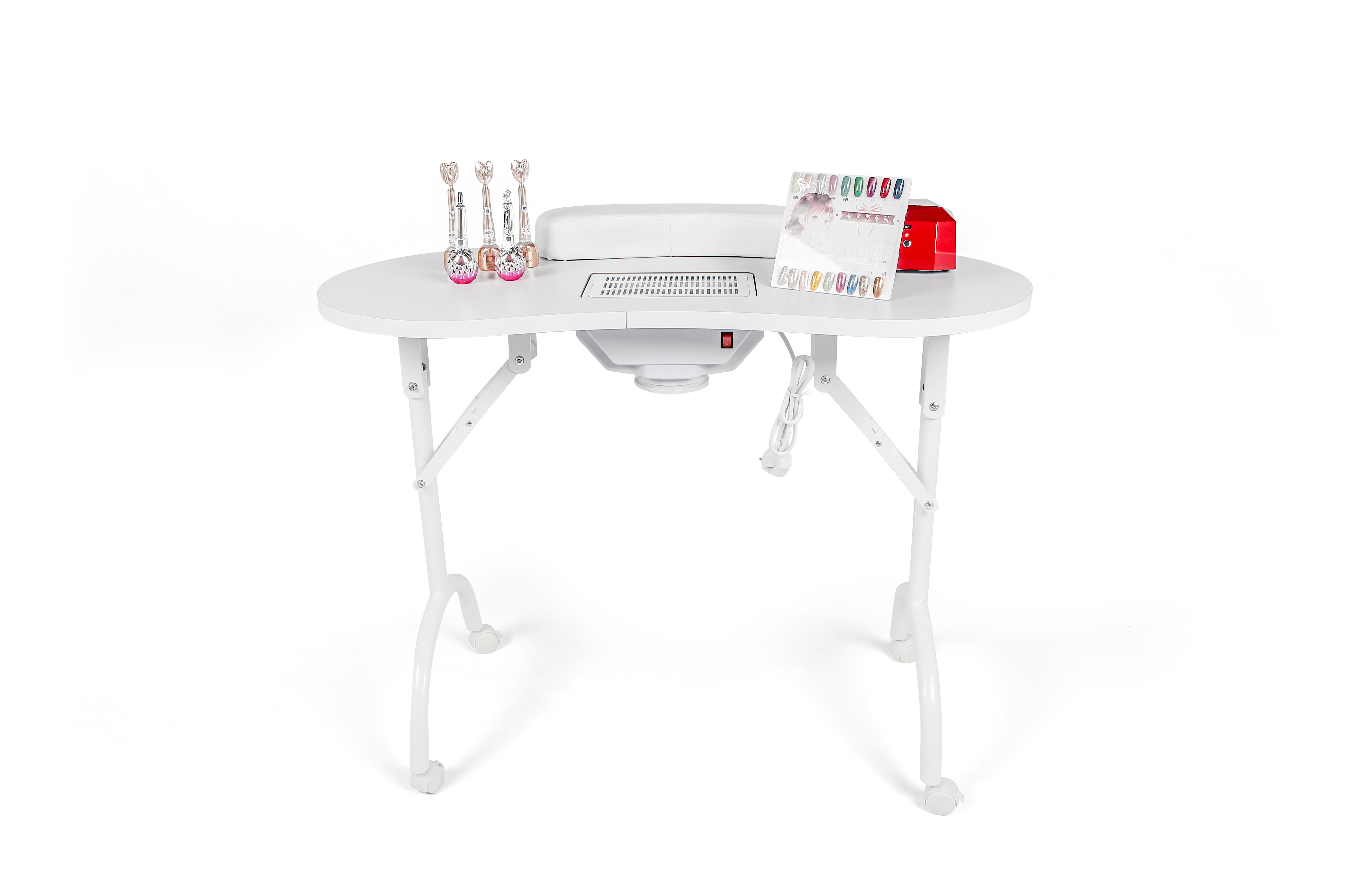 Multifunction Manicure station Nail Technicians Salon Manicure Table with Exhaust Fan Cushion