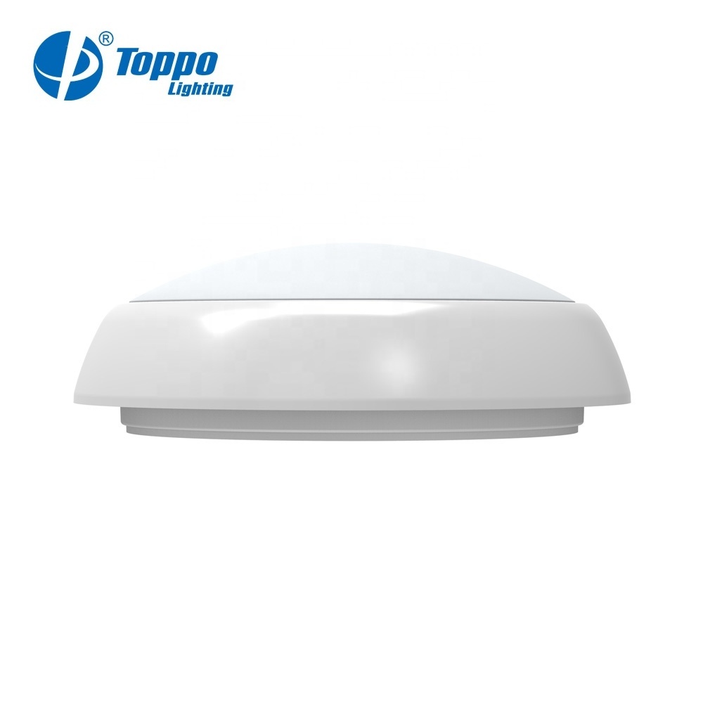 TOPPO Popular IP65 MOD 14W 18W emergency bulkhead led light with sensor Flush outdoor lights wall mounted Ceiling Lights