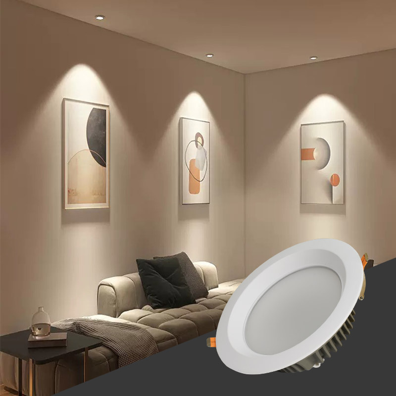 Toppo hot OEM Anti-glare dimmable round pot lights 4 inch led recessed down light fire rated downlight indoor Lighting