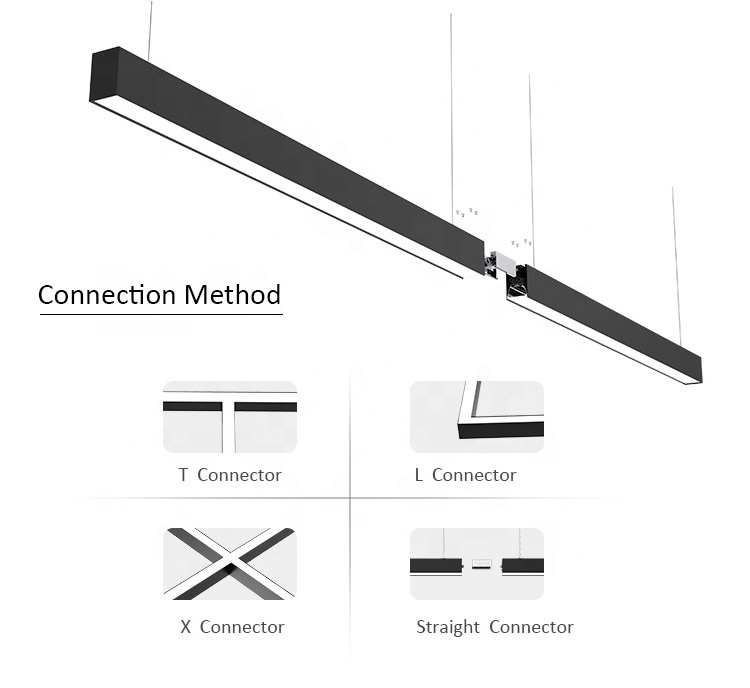 Toppo DALI CCT and wattage adjustable High lumen up to 160 LM/W office lights fixture linear lighting linear light profile