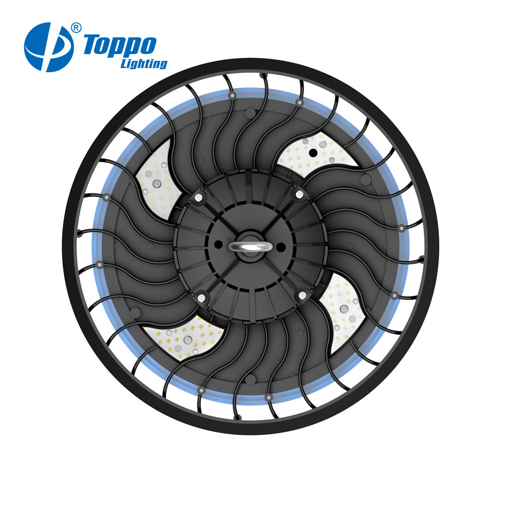 Toppo D-Mark Low glare UGR<22 dimmable led ufo high bay 200 240w led ufo highbay industrial lighting ip65 waterproof highbay