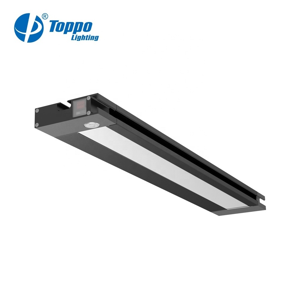 Low Glare IP54 Waterproof nero workbench work light led desk 4ft led batten tube lights garage shop smart ceiling light