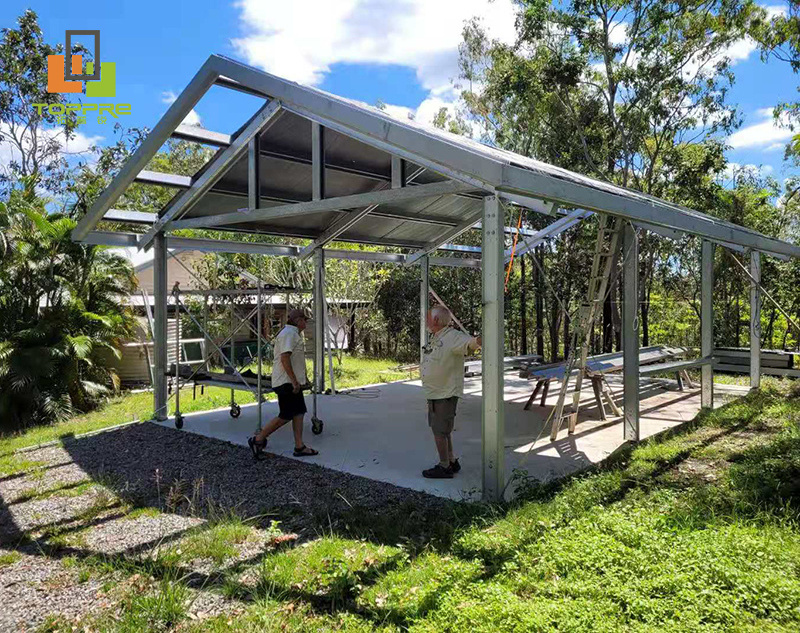 light steel structure portable double car garage foldable car parking shed carports philippines