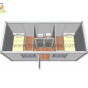 Luxury modern modular earthquake proof homes portable cabin prefab portable bunk container houses 2 bed room for australia