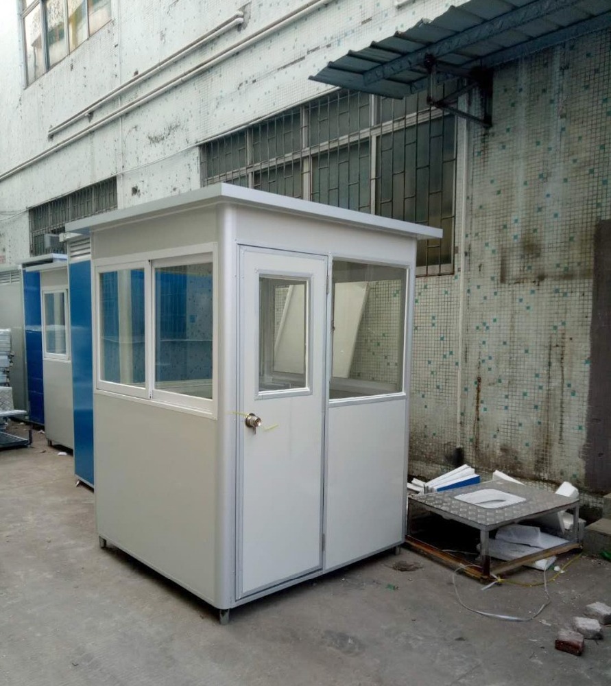 Color steel sentry box guard house sanitary cabin rooms security guards designs for prefab outdoor restroom portable kiosk