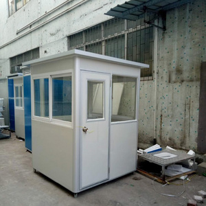 Color steel sentry box guard house sanitary cabin rooms security guards designs for prefab outdoor restroom portable kiosk