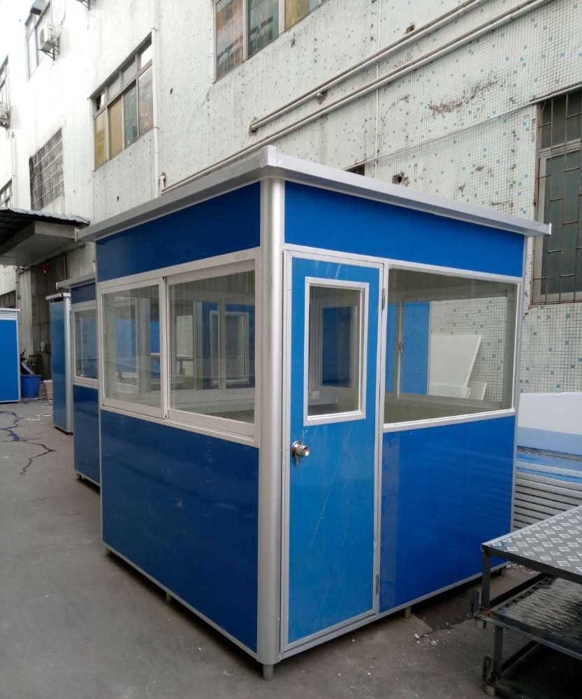 Color steel sentry box guard house sanitary cabin rooms security guards designs for prefab outdoor restroom portable kiosk