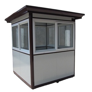 Wholesale Mobile Outdoor Public Security Guard House/prefab Sentry Box/shop/kiosk/ticket Booth