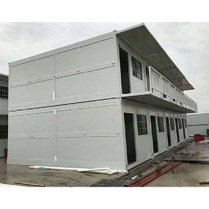 Prefabricated office container building 40 foot foldable container house, prefabricated mobile container house, two floors small