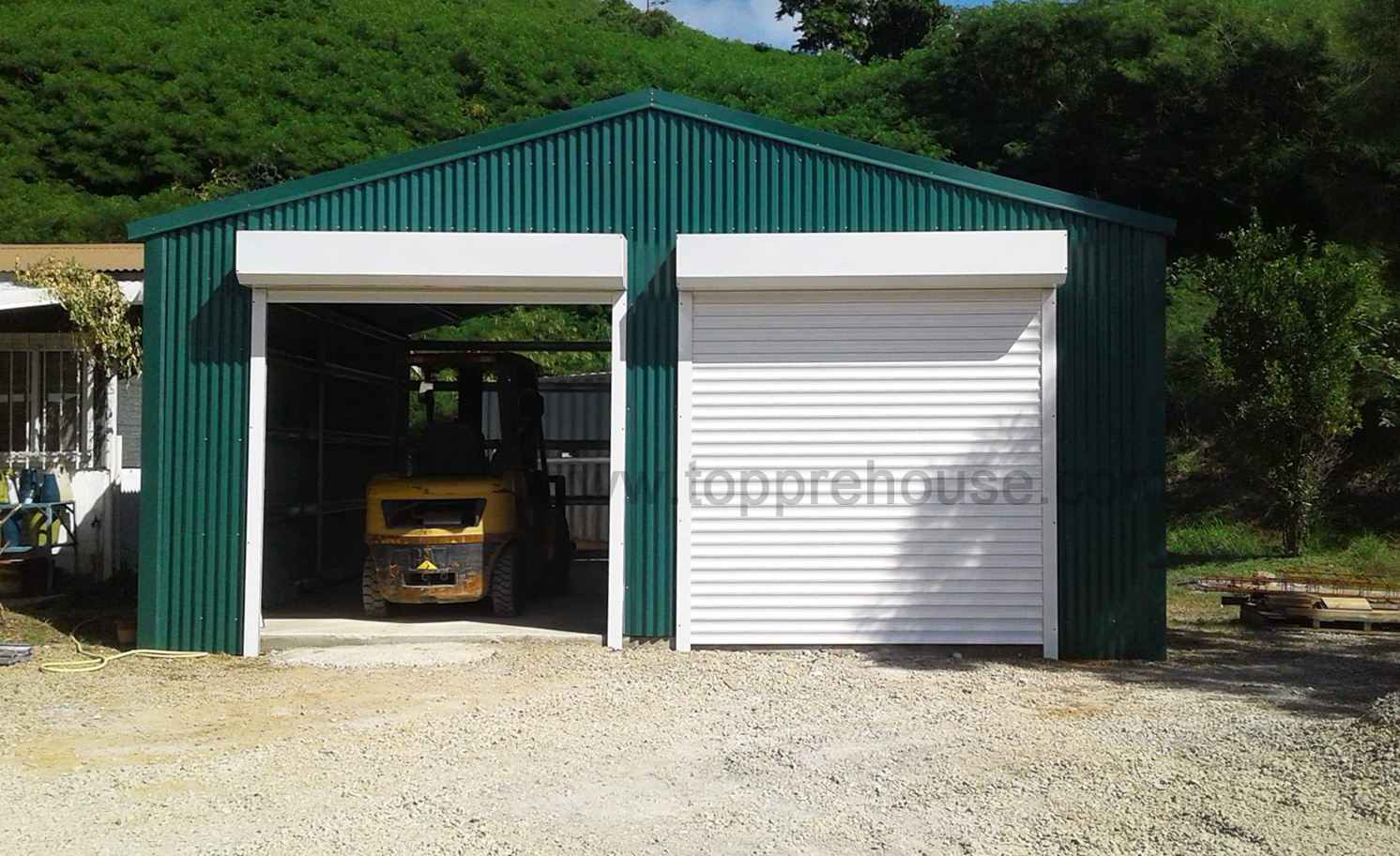 Australia Light Sandwich Panel Prefabricated galvanised steel metal frame carport foldable portable garage car parking shed