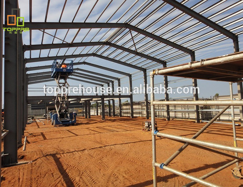 Light steel structure building workshop house prefabricated construction precast design for industrial prefab warehouse