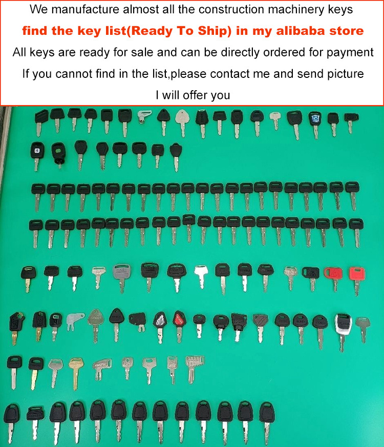 Excavator Switch Key for  kubota U15 U20 U30 U155 U163 U165 U175 U-3 U-5 Ignition Switch key