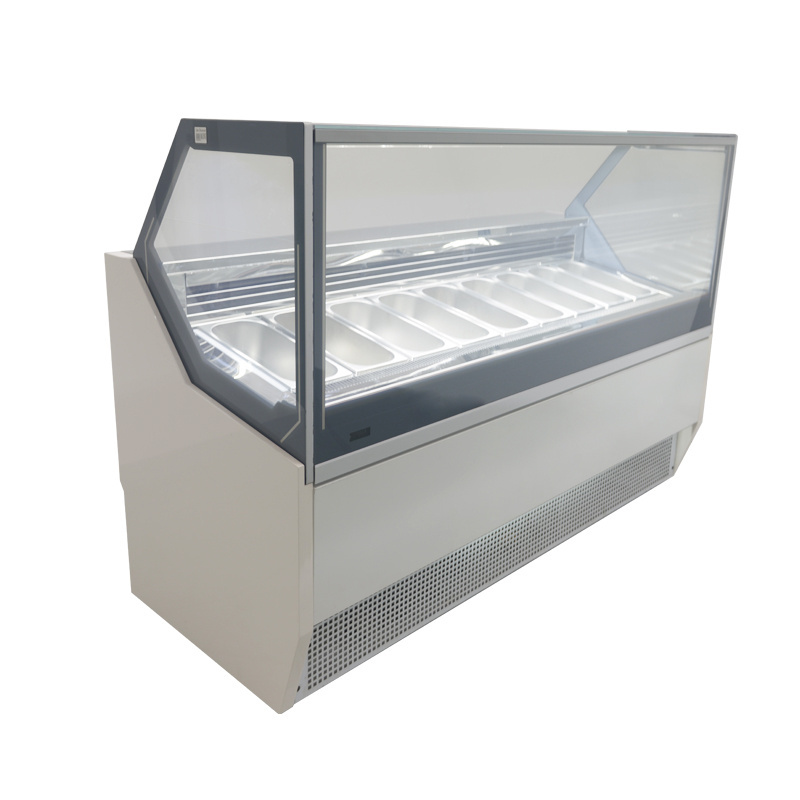 High quality gelato display case,ice cream display freezer for sale and 12 flavor mini ice cream display freezer