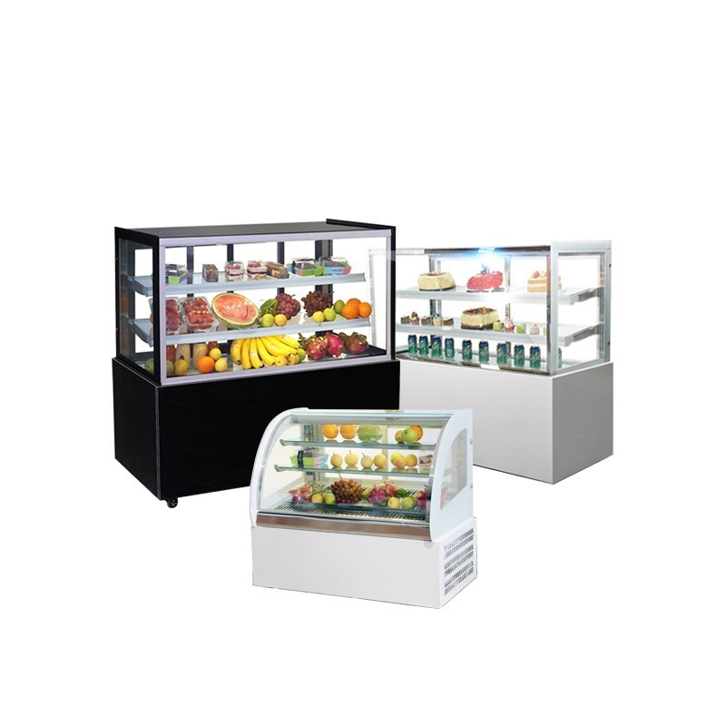 High quality 260/365/475/580/655L chocolate fridge showcase pastry refrigerator vertical cake display freezer