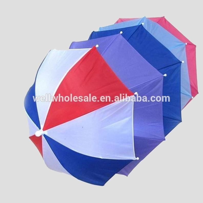 Promotional head umbrella,sun cap umbrellas,customized promotion logo printed sun umbrella hats