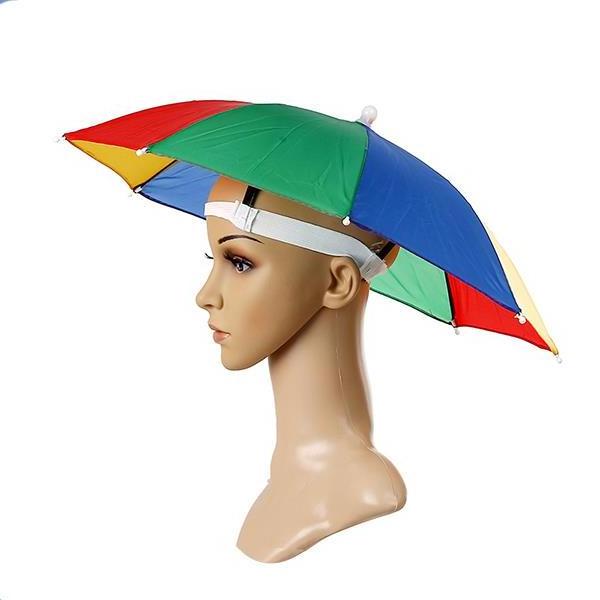 Promotional head umbrella,sun cap umbrellas,customized promotion logo printed sun umbrella hats