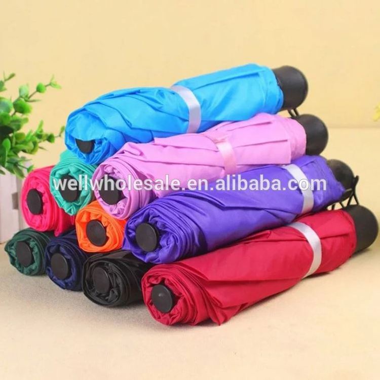 promotional cheap 9 ribs folding umbrella