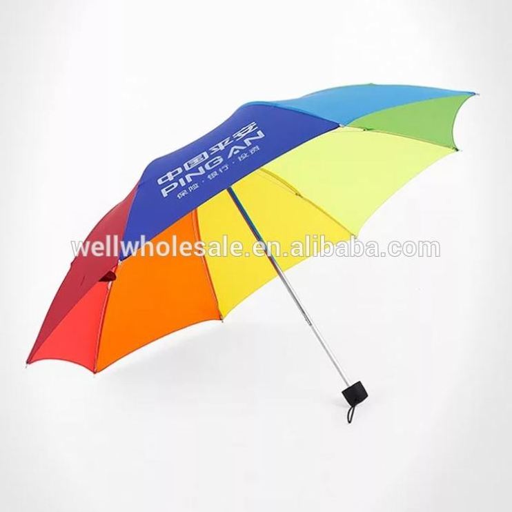 promotional cheap 9 ribs folding umbrella