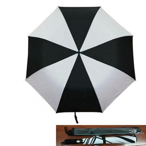 Hot Selling Black Coating Colored Fiber Ribs Large Golf Umbrellas