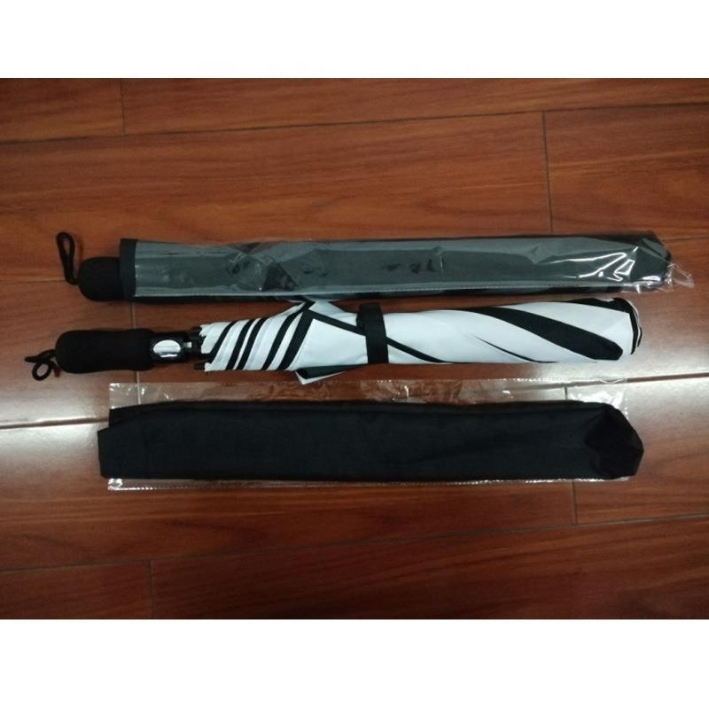 Hot Selling Black Coating Colored Fiber Ribs Large Golf Umbrellas