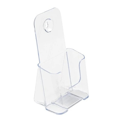 Custom Clear Acrylic Greeting Card Display Rack Plexiglass Lucite Tabletop Brochure Display Holder