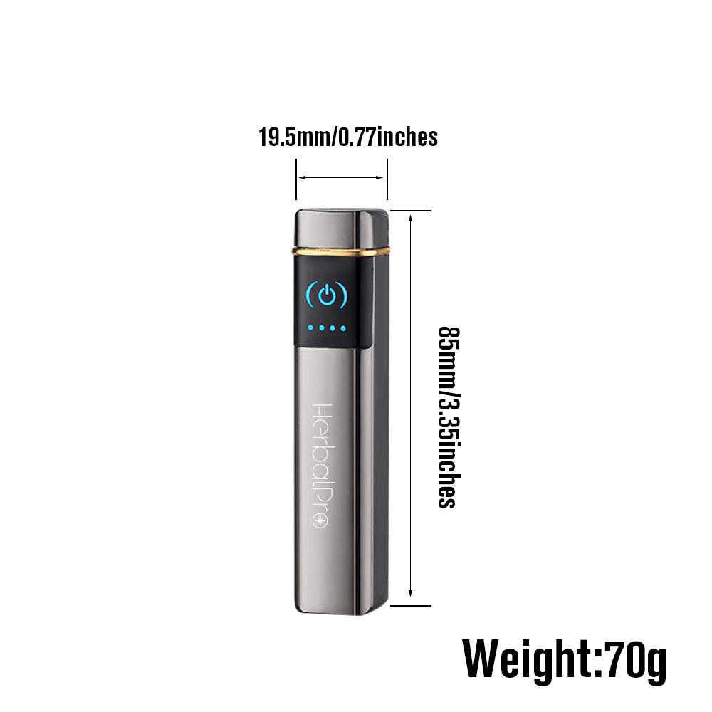 85mm Smoking Lighter Electric Lighter USB Rechargeable Windproof Flameless Lighter Smoking Cigarette Accessories