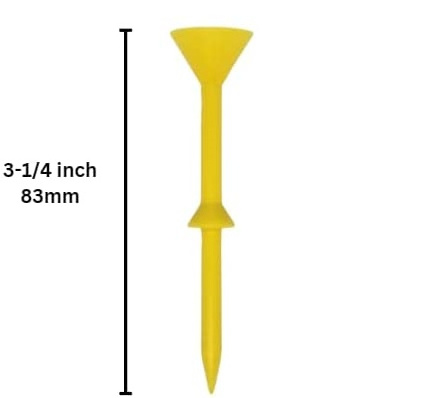 3 1/4 inch Golf Big Cup Martini Glass Style Plastic step up Golf Tees Reduce Friction & Side Spin