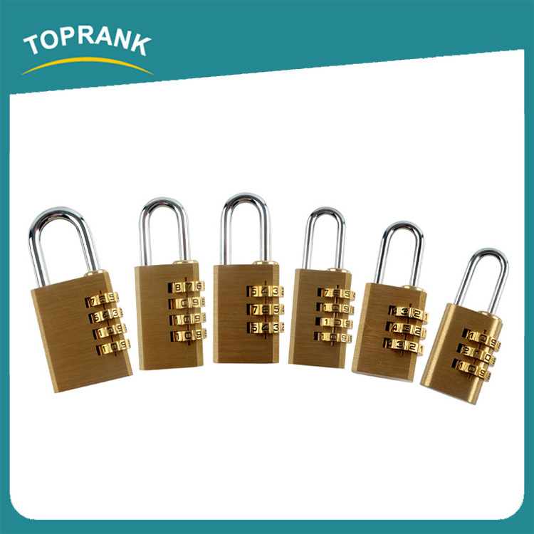 Toprank Promotional Copper Hardened Combination Lock 3 Digit Combination Lock Changeable Combination Lock Padlock