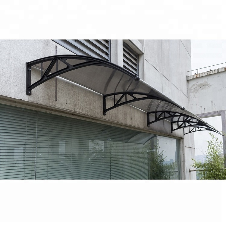 Toprank variety color outdoor polycarbonate awning front door canopy PC balcony awning canopy