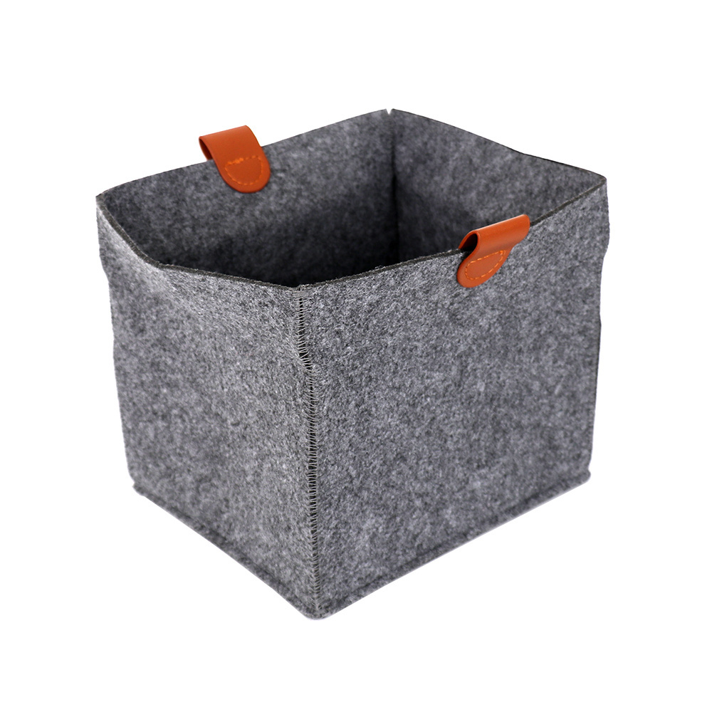 High Quality Foldable Felt Cloth Storage Cube Box Bin For Home Closet Organizer