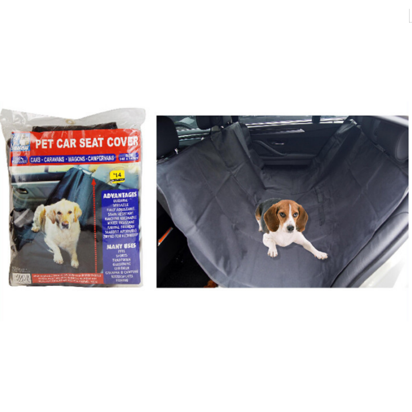 Dog Car Seat Cover Waterproof Pet Seat Cover Back Seat with Storage Pockets