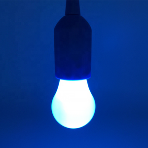 1 LED Battery Operated Pull Cord Light Bulb Home Hanging Lamp Remote Control Portable Bulb Lights