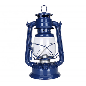 28/31/34cm Large Glass Lanterns Oil Lamps Outdoor Indoor Use Metal Lantern Kerosene Portable Emergency Lights for Camping