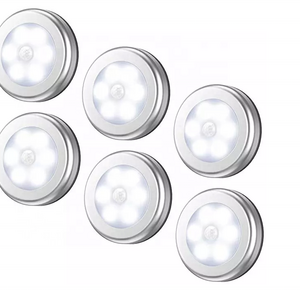 Wireless Cabinet Light 6 LED Motion Sensor Light Magnetic LED Night Lights for Bedroom Washroom