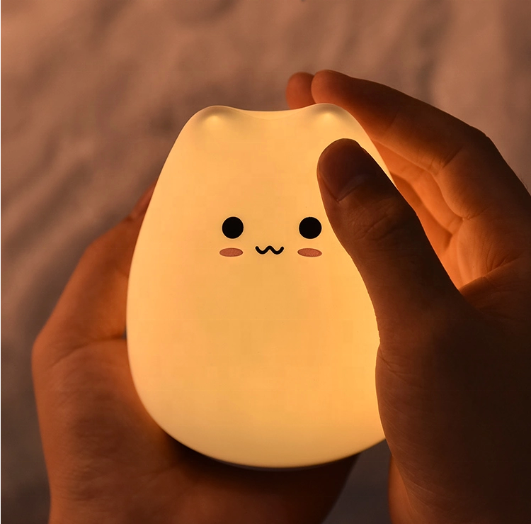 High Quality Battery Operated Mini Led Night Light Silicone Led Nightlight Kids,Children Nightlight, Baby Nightlight