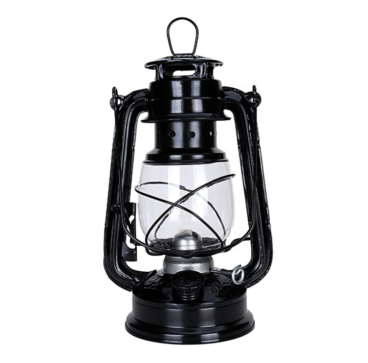 Outing Camping Retro Classic Design Iron Kerosene Lamps Light Outdoor Lanterns Handheld Oil Lamp