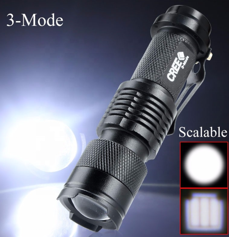 2019 Aluminum 14500 Lithium Battery Emergency Pocket 5W T6 Led Flashlight Rechargeable Mini Led Flashlight