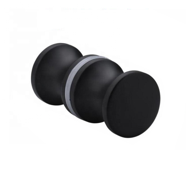 High Quality Shower Glass Accessories Black Door Handles Luxury Modern Door Knobs for Interior Doors