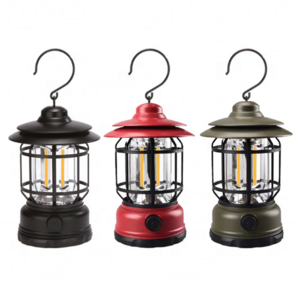 3*AA Battery Bright LED Camping Lanterns COB Hanging Lantern Outdoor Portable Camping Lamp